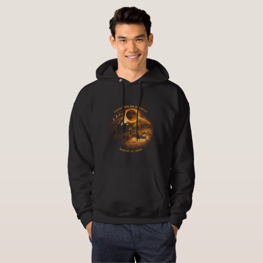 Total Solar Eclipse 2026 Hoodie (Vorne ganz)