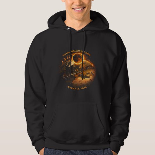 Total Solar Eclipse 2026 Hoodie (Vorderseite)