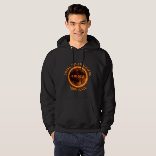 Total Solar Eclipse 2026 Hoodie (Vorne ganz)