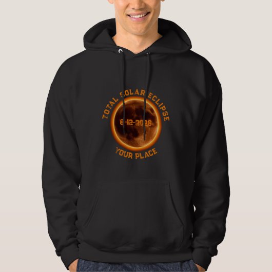Total Solar Eclipse 2026 Hoodie (Vorderseite)