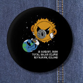 Total Solar Eclipse 2026 Iceland Photobomb Button