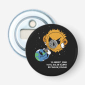 Total Solar Eclipse 2026 Iceland Photobomb Flaschenöffner (Vorderseite)