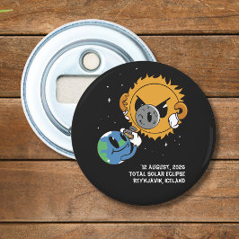 Total Solar Eclipse 2026 Iceland Photobomb Flaschenöffner