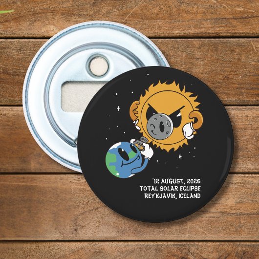 Total Solar Eclipse 2026 Iceland Photobomb Flaschenöffner