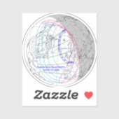 Total Solar Eclipse 2026 Map Aufkleber (Blatt)