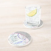 Total Solar Eclipse 2026 Map Getränkeuntersetzer (Seite)