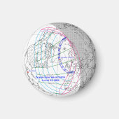 Total Solar Eclipse 2026 Map Magnet (Vorne)