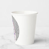 Total Solar Eclipse 2026 Map Pappbecher (Links)