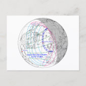 Total Solar Eclipse 2026 Map Postkarte (Vorderseite)