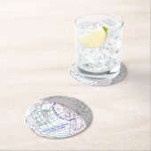 Total Solar Eclipse 2026 Map Runder Pappuntersetzer (Vor Ort)