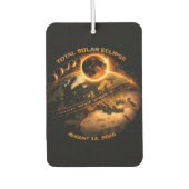 Total Solar Eclipse 2026- Path of Totality Autolufterfrischer (Vorderseite)