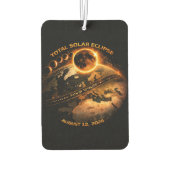 Total Solar Eclipse 2026- Path of Totality Autolufterfrischer (Rückseite)