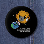 Total Solar Eclipse 2026 Spain Photobomb Button