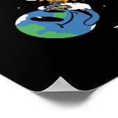 Total Solar Eclipse 2026 Spain Photobomb Poster (Ecke)