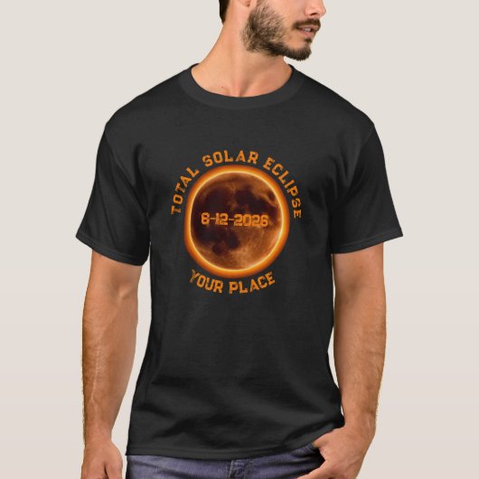 Total Solar Eclipse 2026 T-Shirt (Vorderseite)