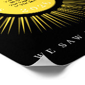 Total solar eclipse 2026 your text personalized poster (Ecke)