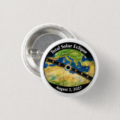 Total Solar Eclipse 2027 Map Button (Vorne & Hinten)