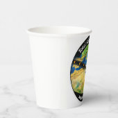 Total Solar Eclipse 2027 Map Pappbecher (Rechts)