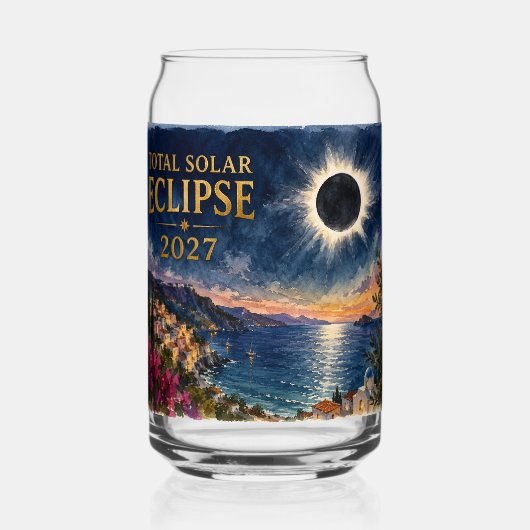 Total Solar Eclipse 2027 Mediterranean  Dosenglas (Rückseite)