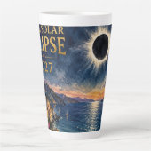 Total Solar Eclipse 2027 Mediterranean  Milchtasse (Vorderseite)