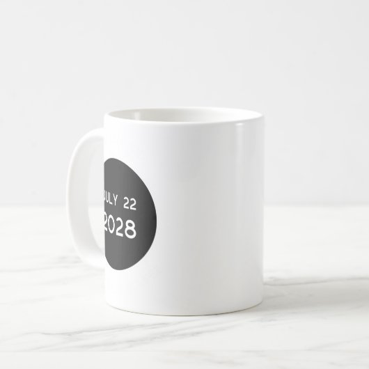 Total Solar Eclipse 2028 New Zealand _1  Kaffeetasse (Vorderseite Links)