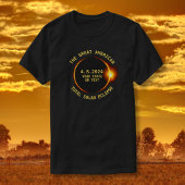 Total Solar Eclipse 4.8.2024 USA Staat hinzufügen T-Shirt