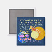 Total Solar Eclipse 8. April 2024 American Funny Magnet (Vorderseite/Rückseite)