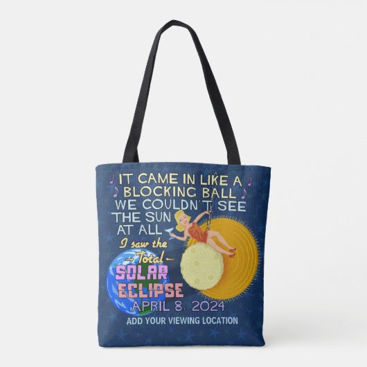 Total Solar Eclipse 8. April 2024 American Funny Tasche (Rückseite)