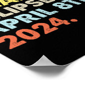 Total Solar Eclipse 8. April 2024 Totality Astron Poster (Ecke)