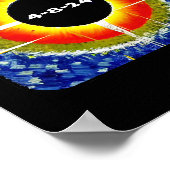 Total Solar Eclipse 8. April 2024 Totality Astron Poster (Ecke)