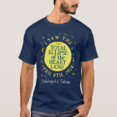 Total Solar Eclipse 8. April 2024 Viewer Custom T-Shirt (Vorderseite)