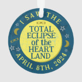 Total Solar Eclipse 8. April 2024 Viewer Souvenir Ornament (Rückseite)