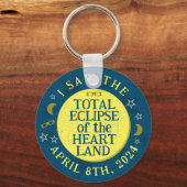 Total Solar Eclipse 8. April 2024 Viewer Souvenir Schlüsselanhänger (Rückseite)
