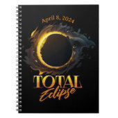 Total Solar Eclipse 8. April, Spiral Foto Notebook Notizblock (Vorderseite)