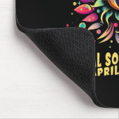 Total Solar Eclipse April 2024 Hippie Pop Art Mousepad (Ecke)