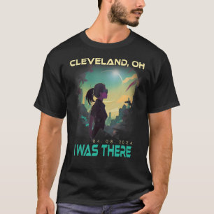 Total Solar Eclipse Ästhetische Girl Cleveland Ohi T-Shirt