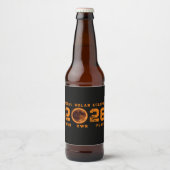 Total Solar Eclipse August 12, 2026 Bierflaschenetikett (Vorderseite)