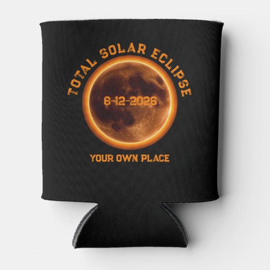 Total Solar Eclipse August 12 2026 Dosenkühler (Vorderseite)