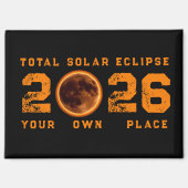 Total Solar Eclipse August 12, 2026 Magnet (Vorderseite)