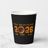 Total Solar Eclipse August 12 2026 Pappbecher (Vorderseite)