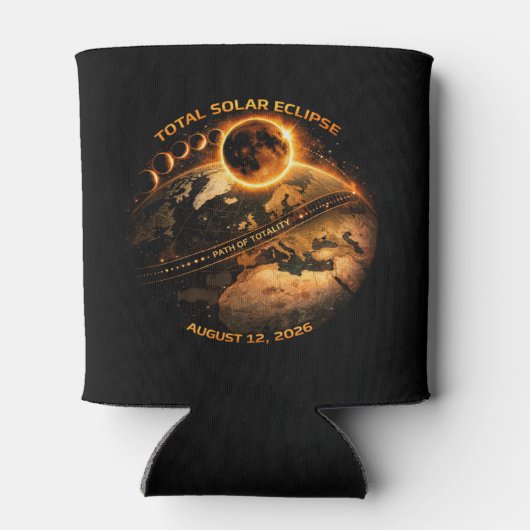 Total Solar Eclipse August 12 2026-Path of Totalit Dosenkühler (Rückseite)