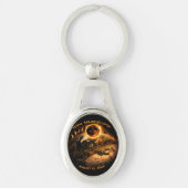 Total Solar Eclipse August 12 2026 Path of Totalit Schlüsselanhänger (Vorderseite)