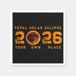 Total Solar Eclipse August 12 2026 Serviette