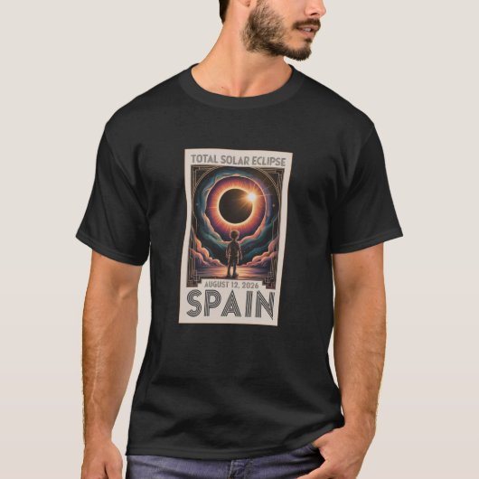 Total Solar Eclipse August 12,2026 Spain Tee (Vorderseite)