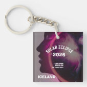 Total solar eclipse August 2026 text personalized Schlüsselanhänger (Vorderseite)