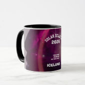 Total solar eclipse August 2026 text personalized Tasse (Vorderseite Links)