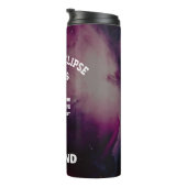 Total solar eclipse August 2026 text personalized Thermosbecher (Nach rechts gedreht)