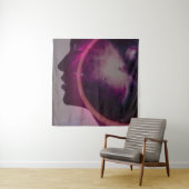 Total solar eclipse August 2026 text personalized Wandteppich (Beispiel)