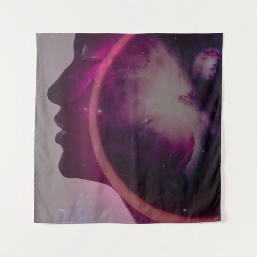 Total solar eclipse August 2026 text personalized Wandteppich (Vorderseite)