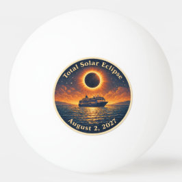 Total Solar Eclipse August 2 2027 cruise ship  Tischtennisball